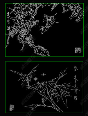 栏杆各种花卉cad图形,栏杆各种花卉cad图形大全